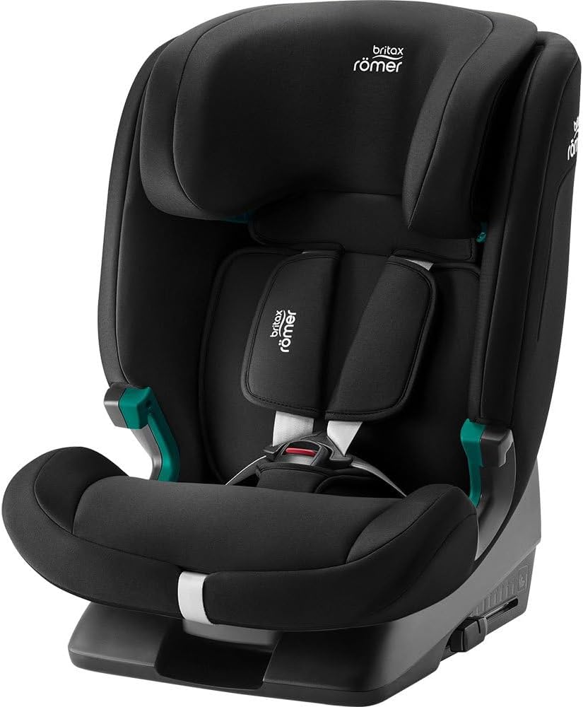 BRITAX RÖMER Seggiolino Auto EVOLVAFIX, con ISOFIX, bambini de 76-150 cm (i-Size), da 15 messi a 12 anni, Space Black