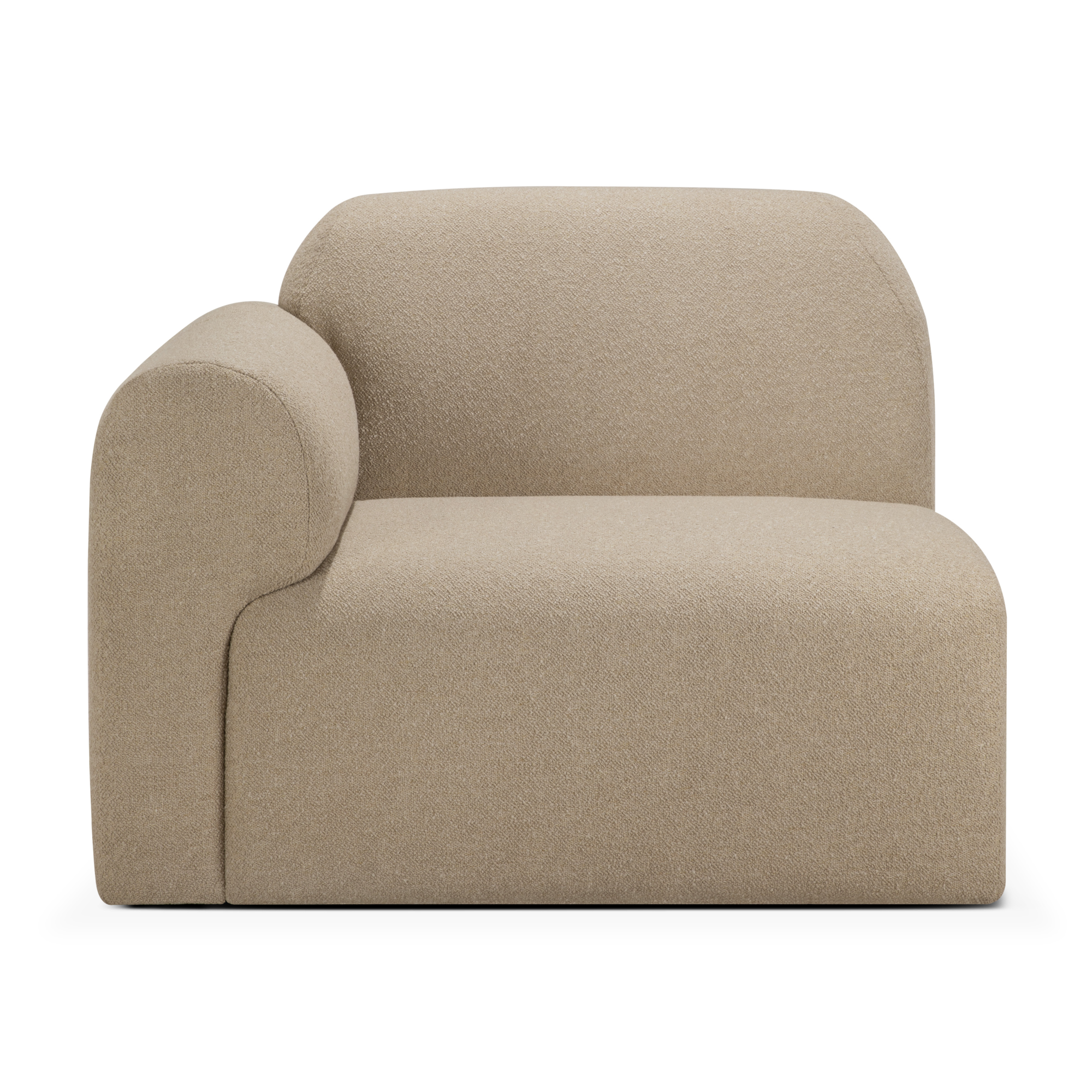Modulaire bank Bulky R-arm almond