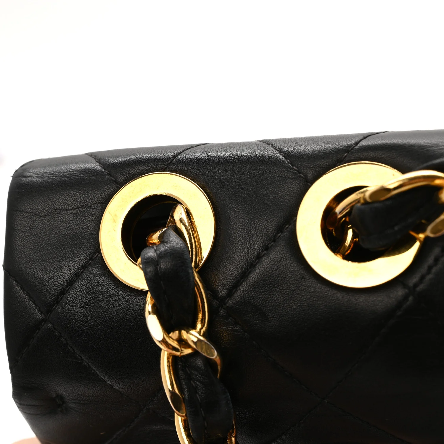 Lambskin Quilted XL Jumbo Single Flap Black - Top Club
