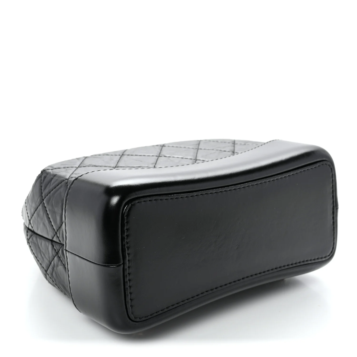 Aged Calfskin Quilted Small Gabrielle Backpack Black - Top Club