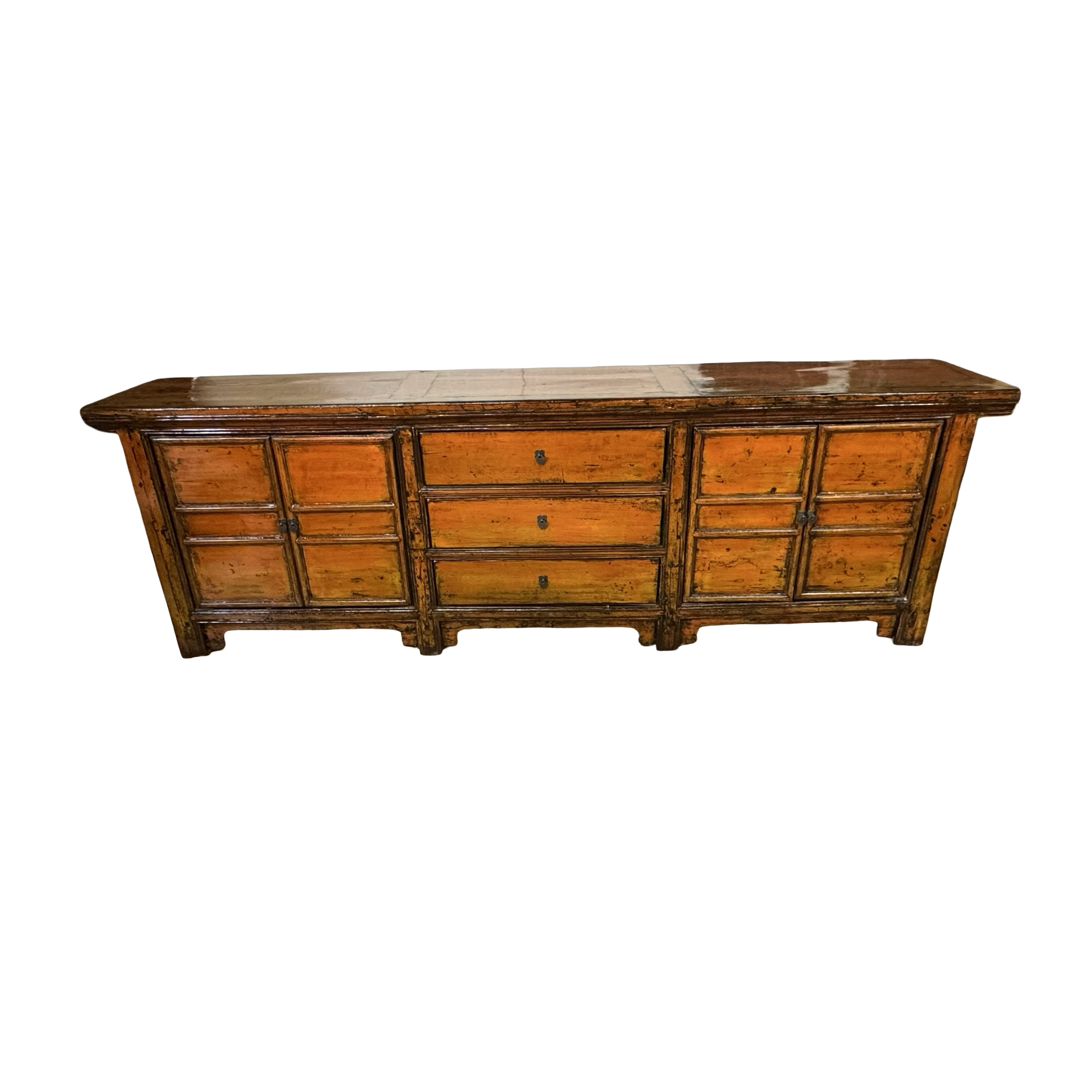 Dressoir oranje uniek lak