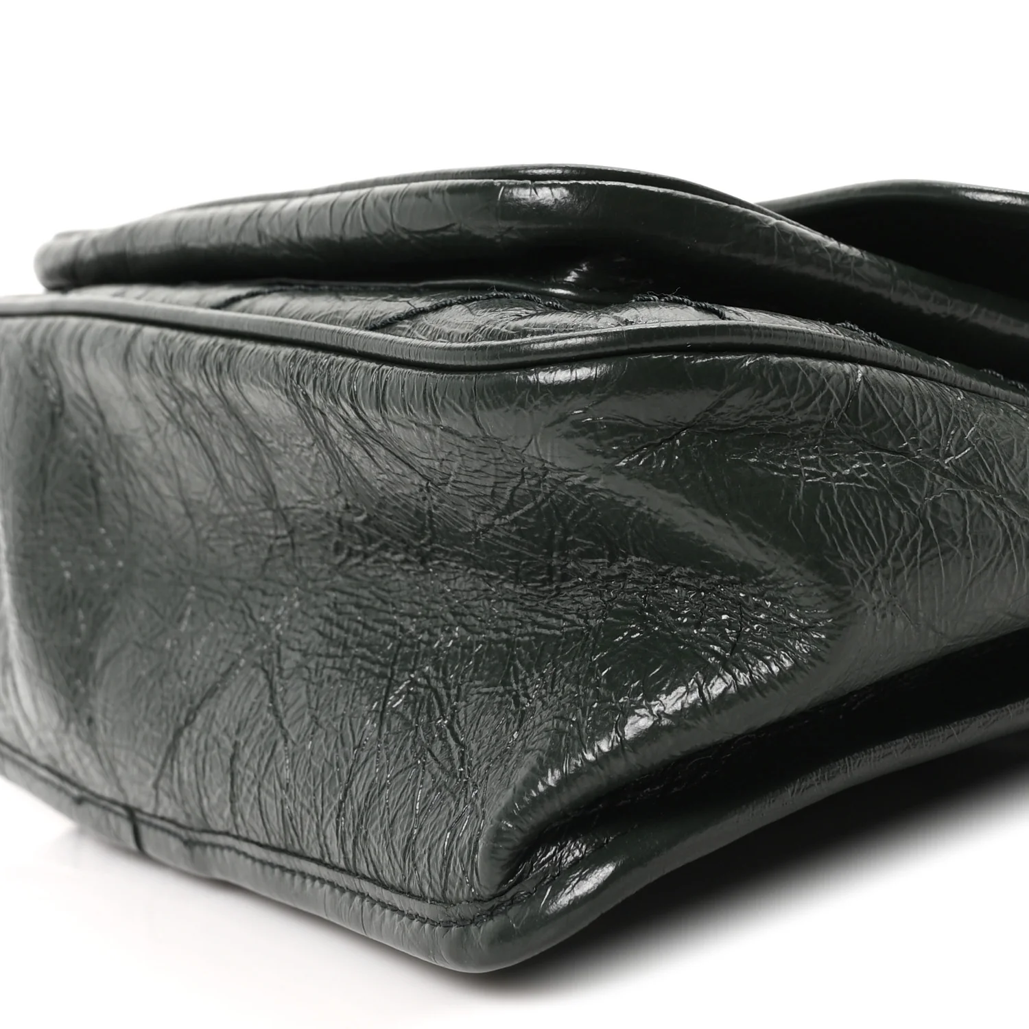 Crinkled Calfskin Matelasse Monogram Medium Niki Chain Satchel Dark Green - Top Club
