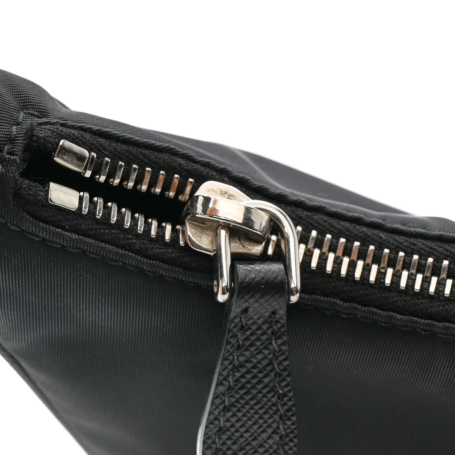 Tessuto Nylon Saffiano Mini Re-Edition 2005 Bag Black - Top Club