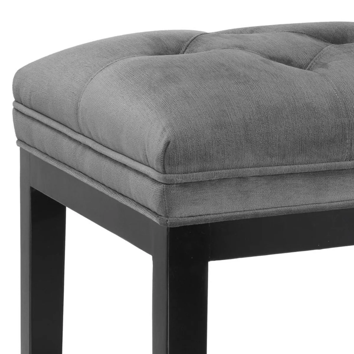 Luxury bar chair dark gray / black 51 x 63 x H. 110 cm - Hotel Restaurant Club Furniture