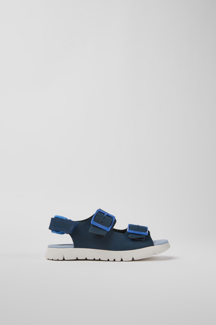 Caterpillar Blue Leather Sandals for Boys
