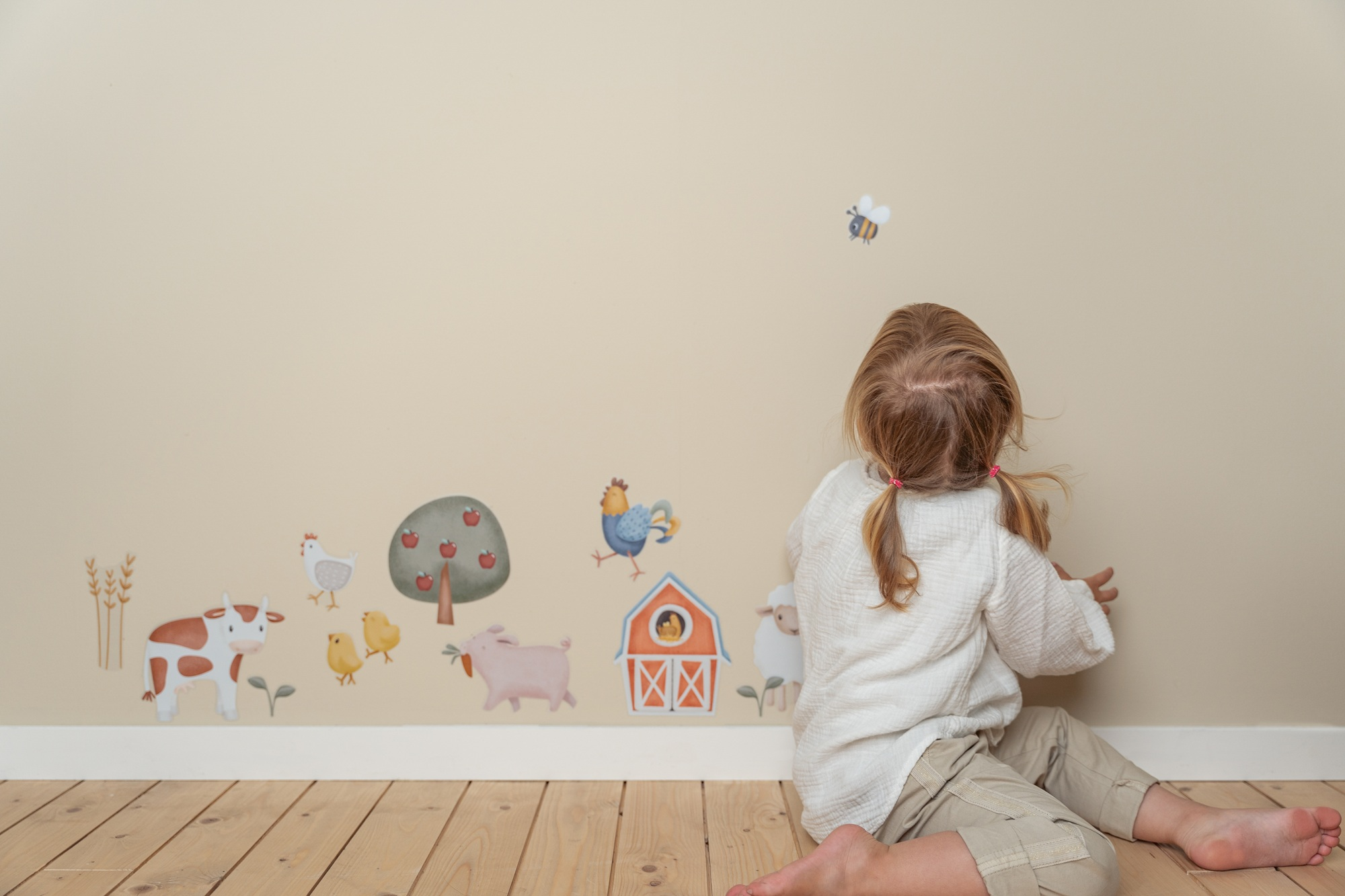 Muurstickers Little Farm A4