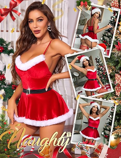 sexy christmas lingerie costumes Sucking G-Spot Vibrator Dildo Sex Toys