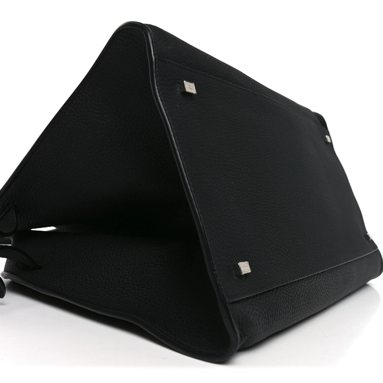Matte Grained Calfskin Soft Margaux 15 Black - Top Club