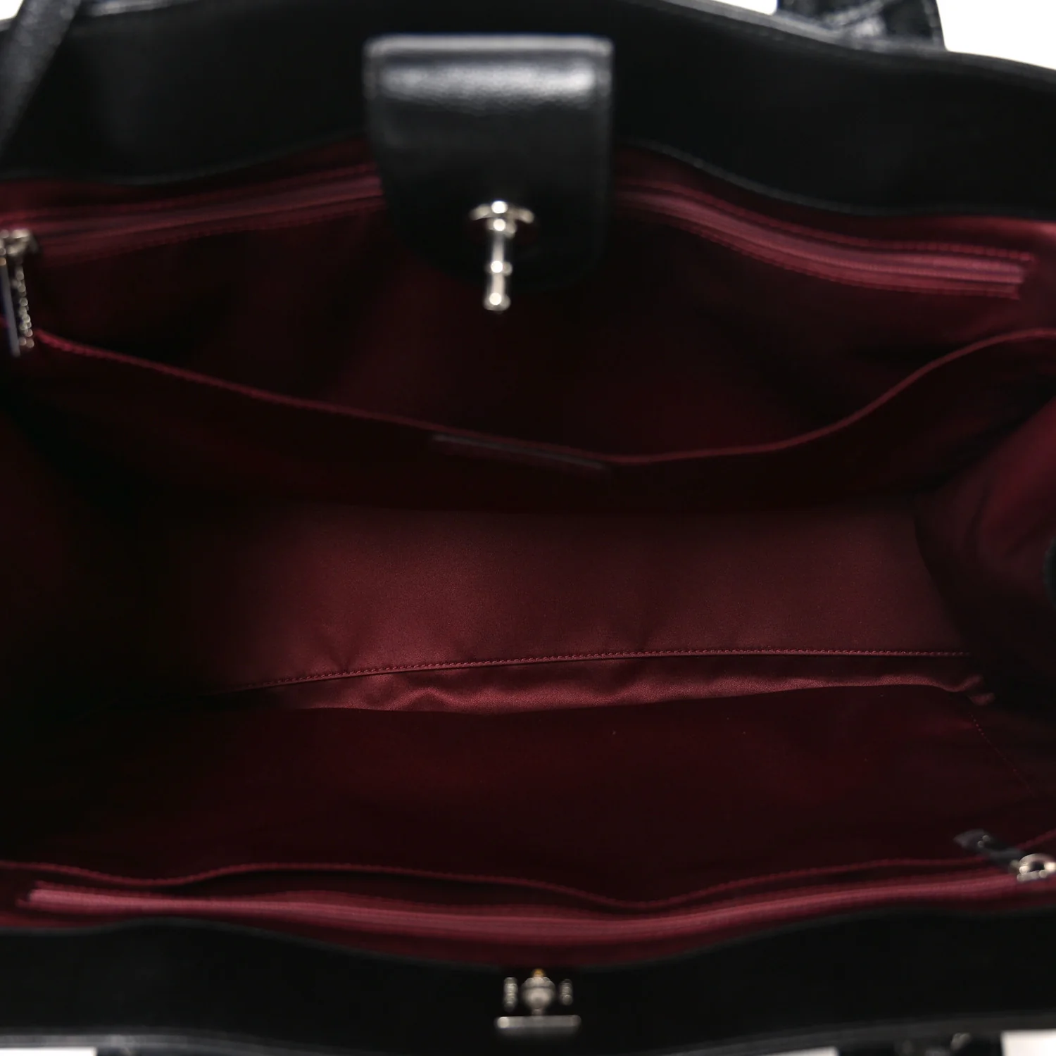 Caviar Medium Cerf Executive Shopper Tote Black - Top Club