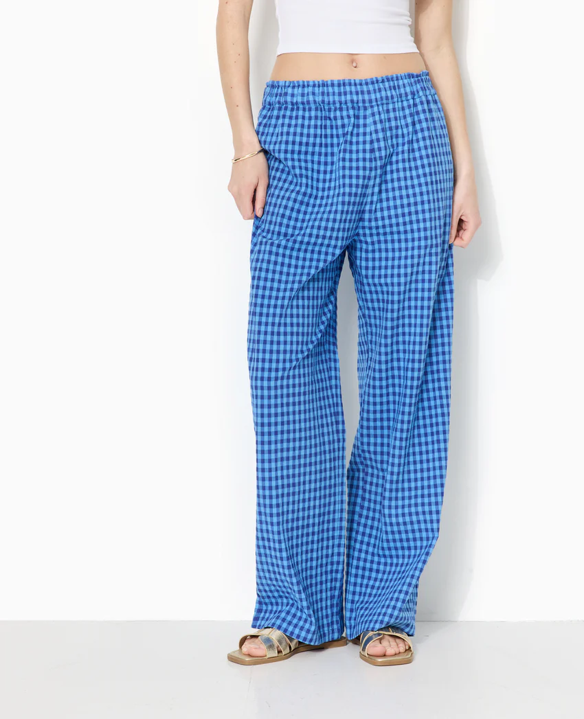 Pimkie Pantalon large motif vichy