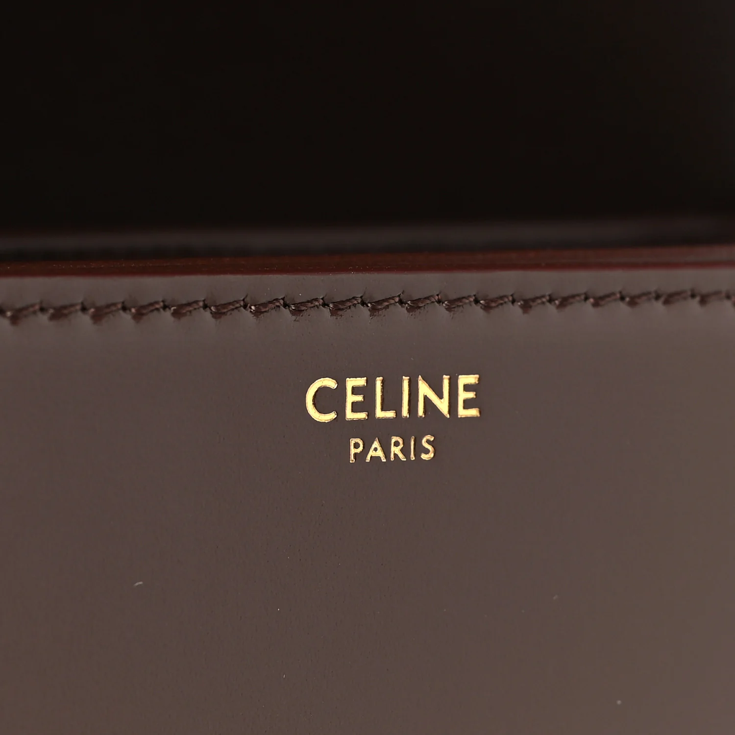 Shiny Calfskin Medium Triomphe Chestnut - Top Club
