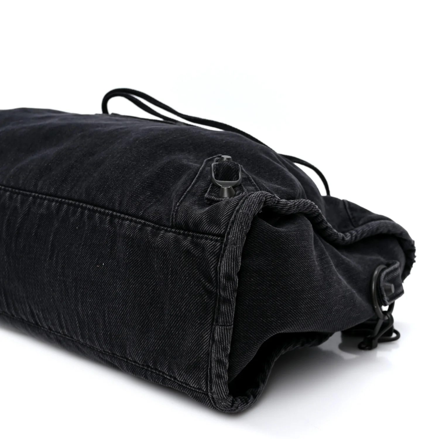 Washed Denim Classic Hardware Medium Le City Black - Top Club