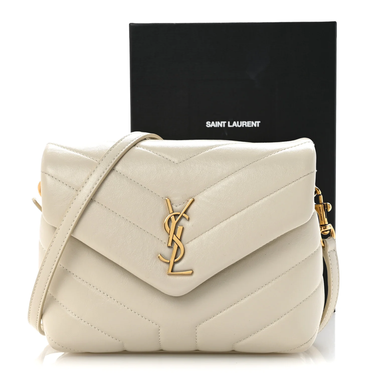 Calfskin Y Quilted Monogram Toy Loulou Crossbody Bag Crema Soft - Top Club