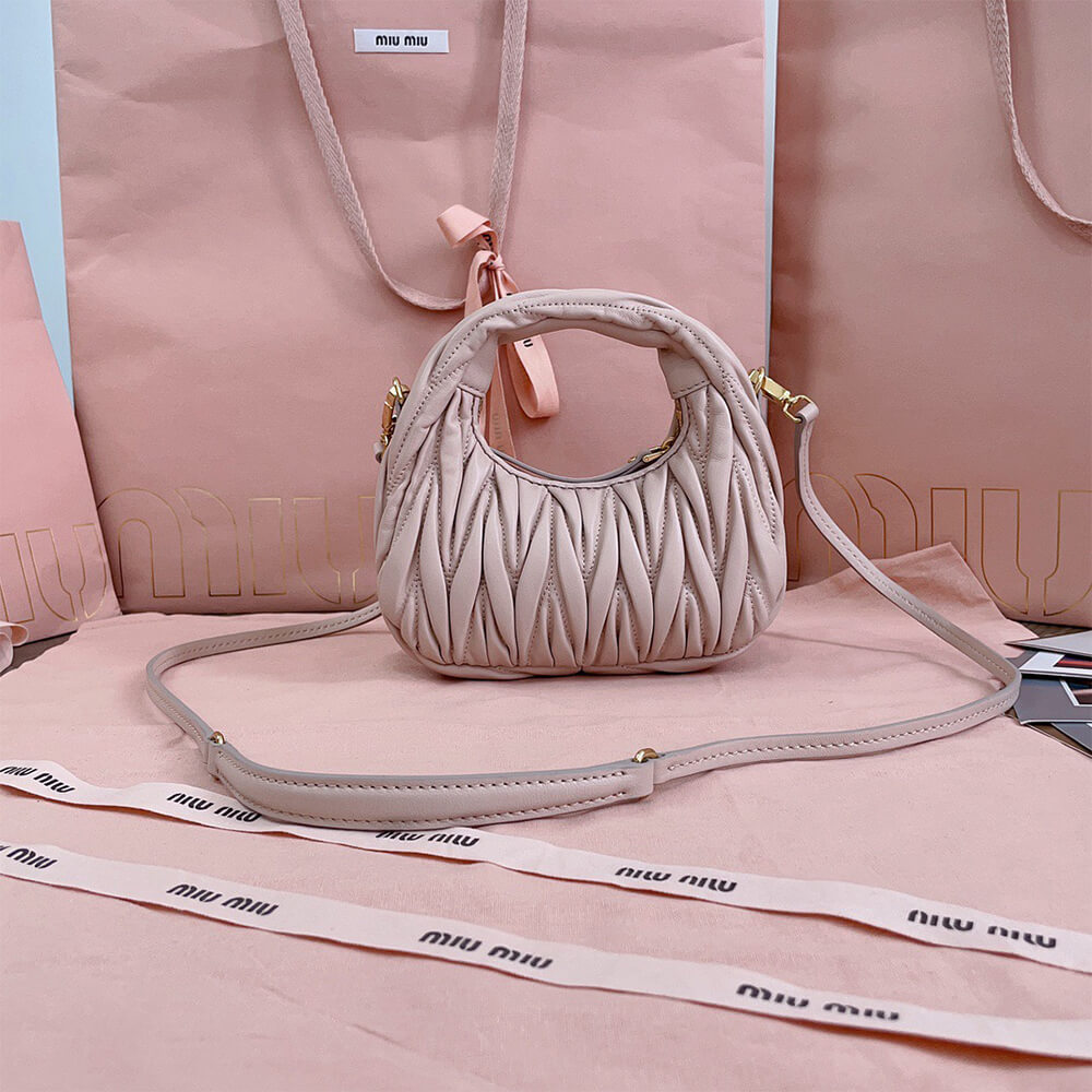 Mini Wander matelasse nappa leather hobo bag(high-end grade) - Top Club