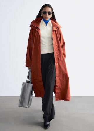 & Other Stories TECHNICAL NYLON HOODED PARKA