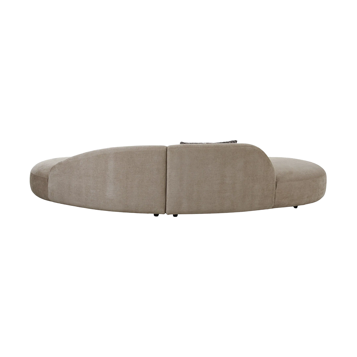 Zitbank Milo met organische vorm  - met 2 kussens Beige