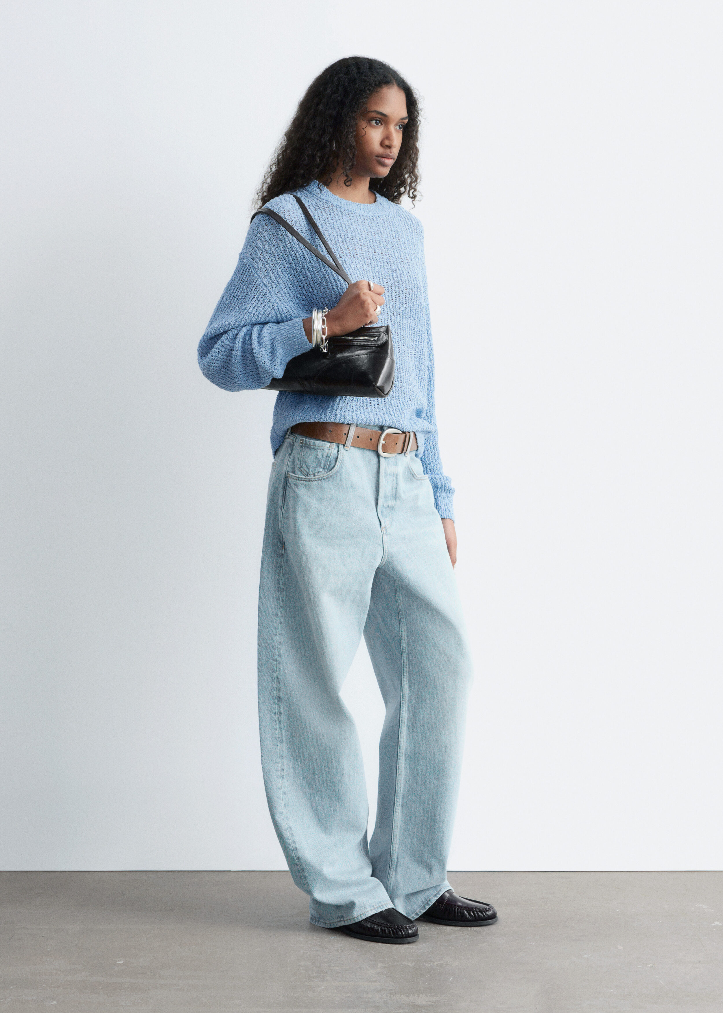 & Other Stories SILK-COTTON KNIT JUMPER
