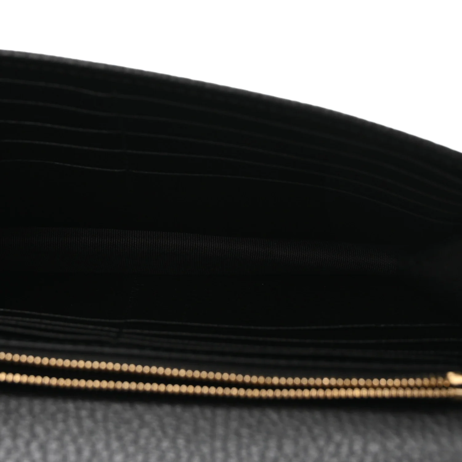 Dollar Calfskin Interlocking G Chain Wallet Black - Top Club