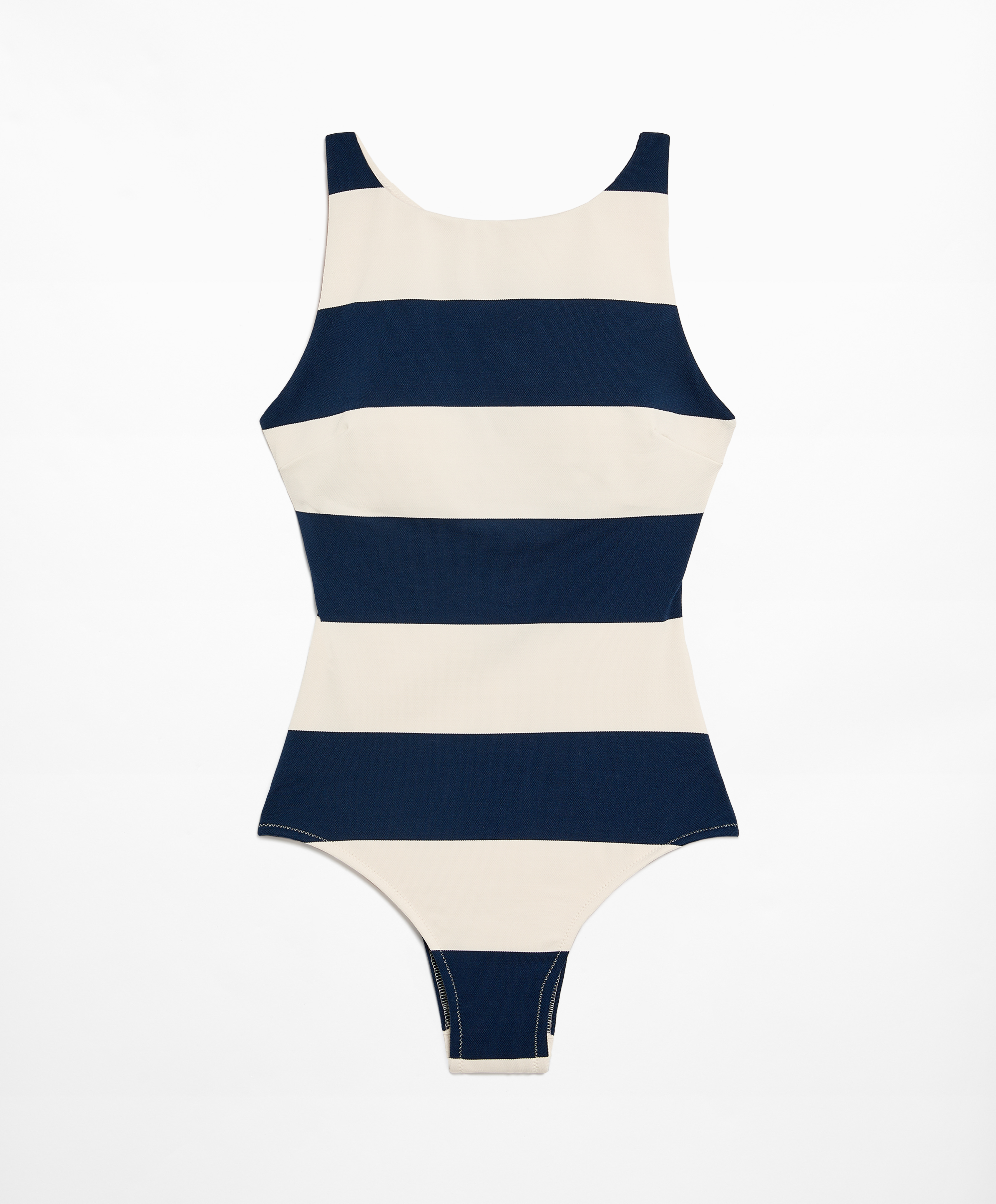 OYSHO Stripe halter swimsuit