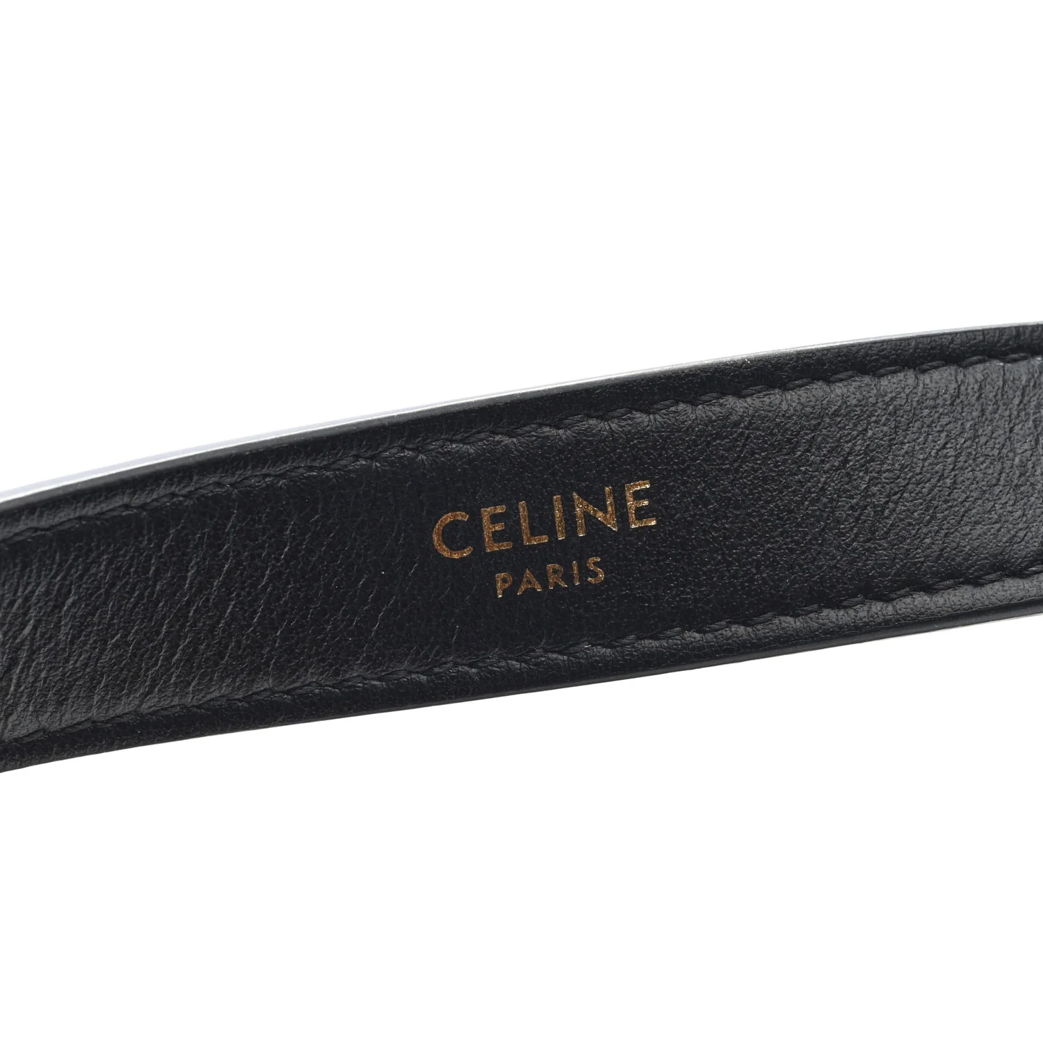 Smooth Calfskin Medium Strap Ava Triomphe Shoulder Bag Black - Top Club