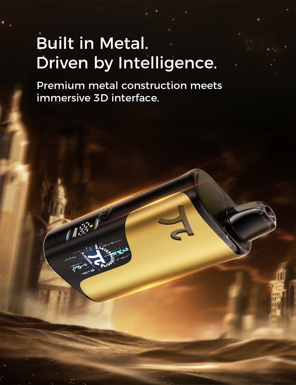Kovové tělo a 3D displej