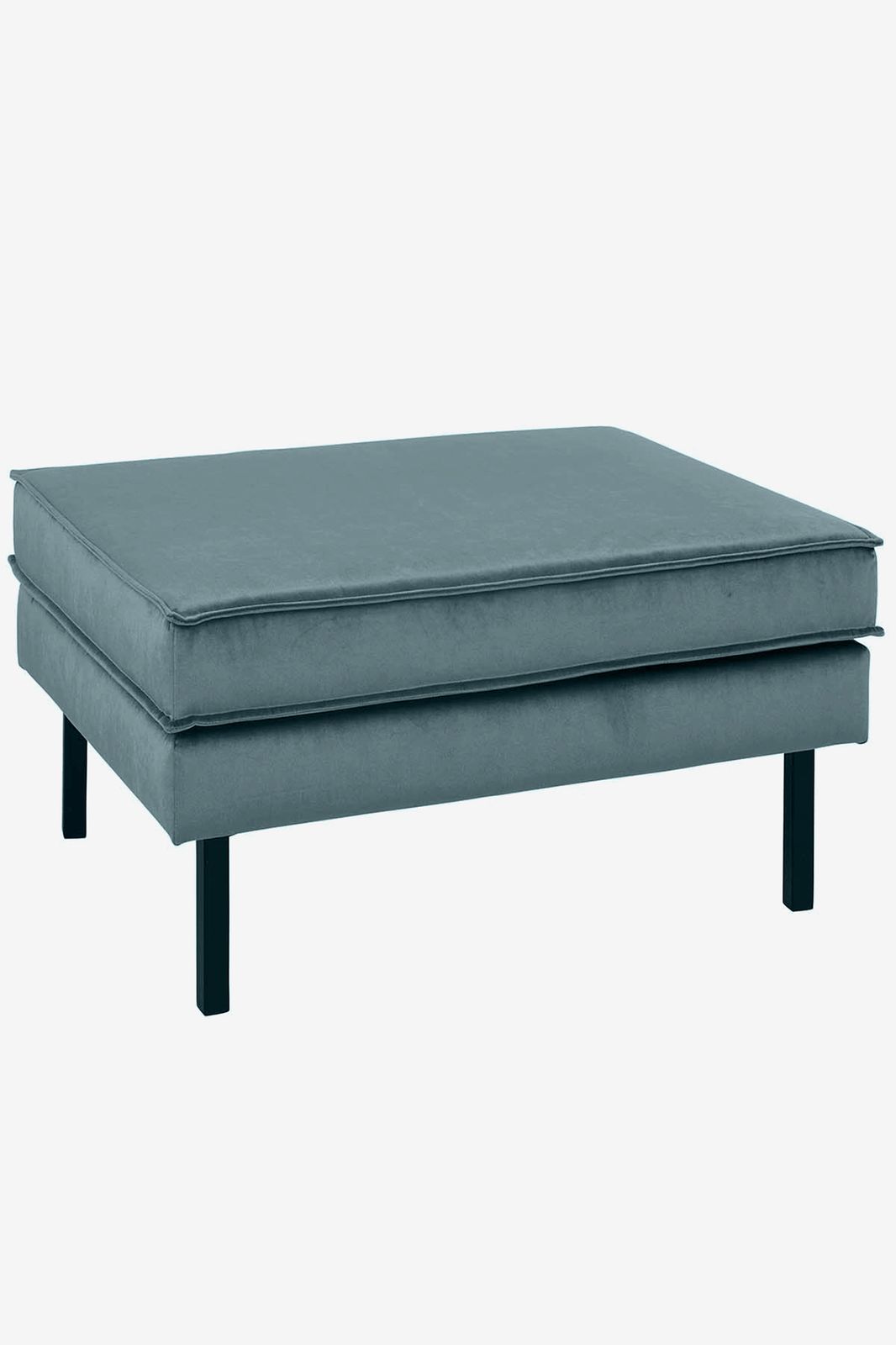 Amsterdam velvet hocker juke grijs blauw