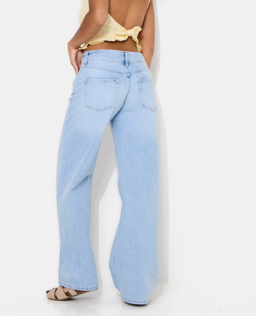 Pimkie Jean wide taille basse avec double boutonnage