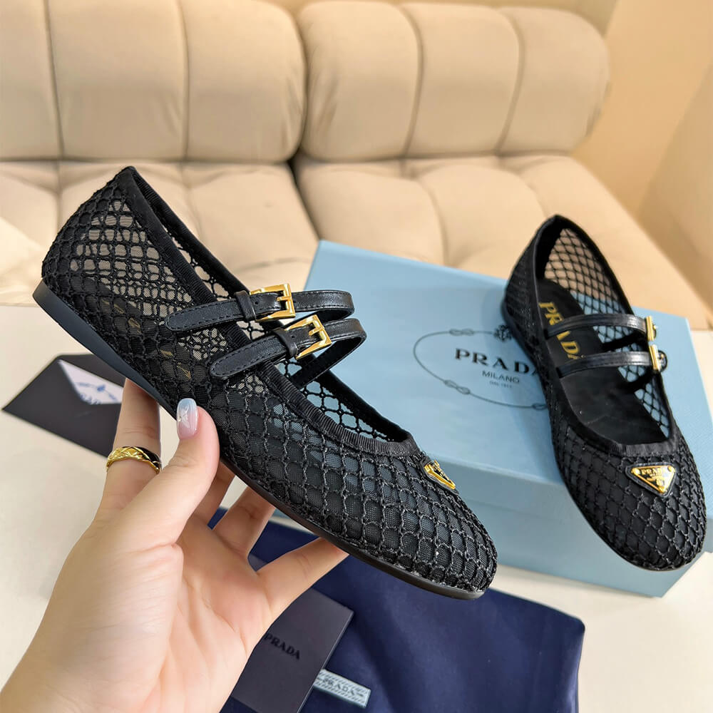 PRADA Mesh fabric ballerinas - Top Club