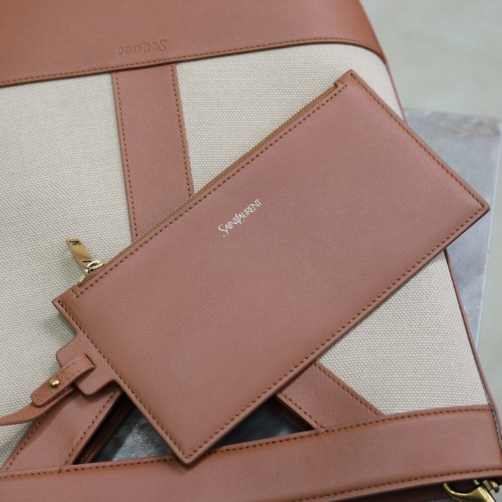 YSL Y small bucket in canvas and leather(HIGH-END GRADE) - Top Club