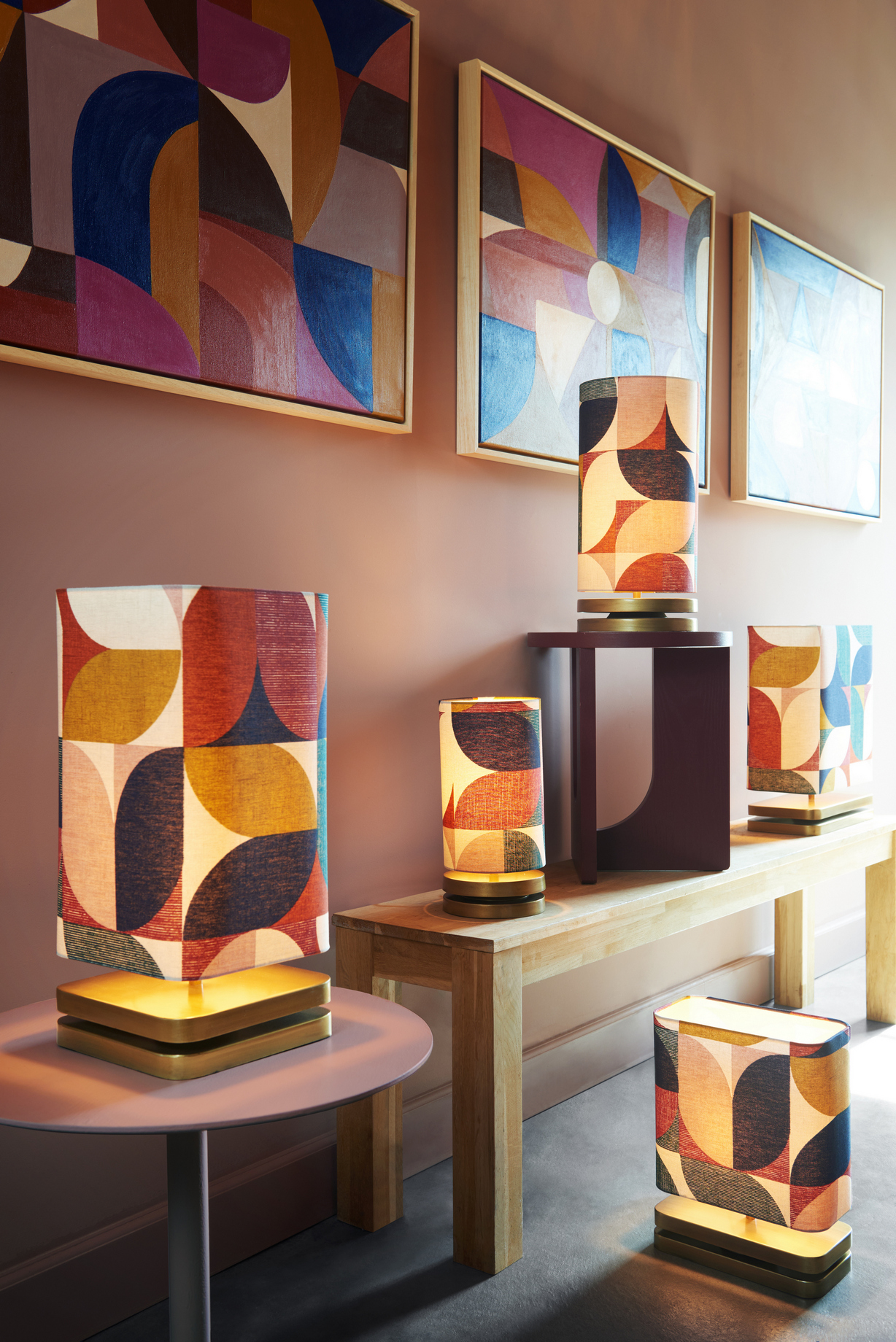 Tafellamp Rimini medium bronze