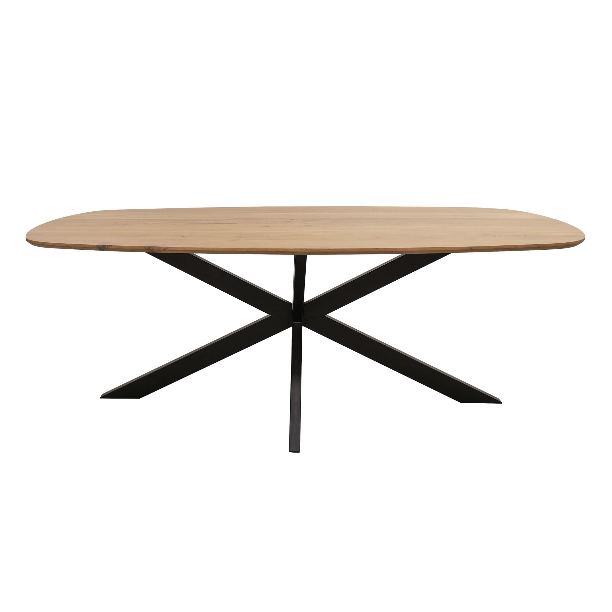 Kick eettafel Dana - 180cm lichtbruin