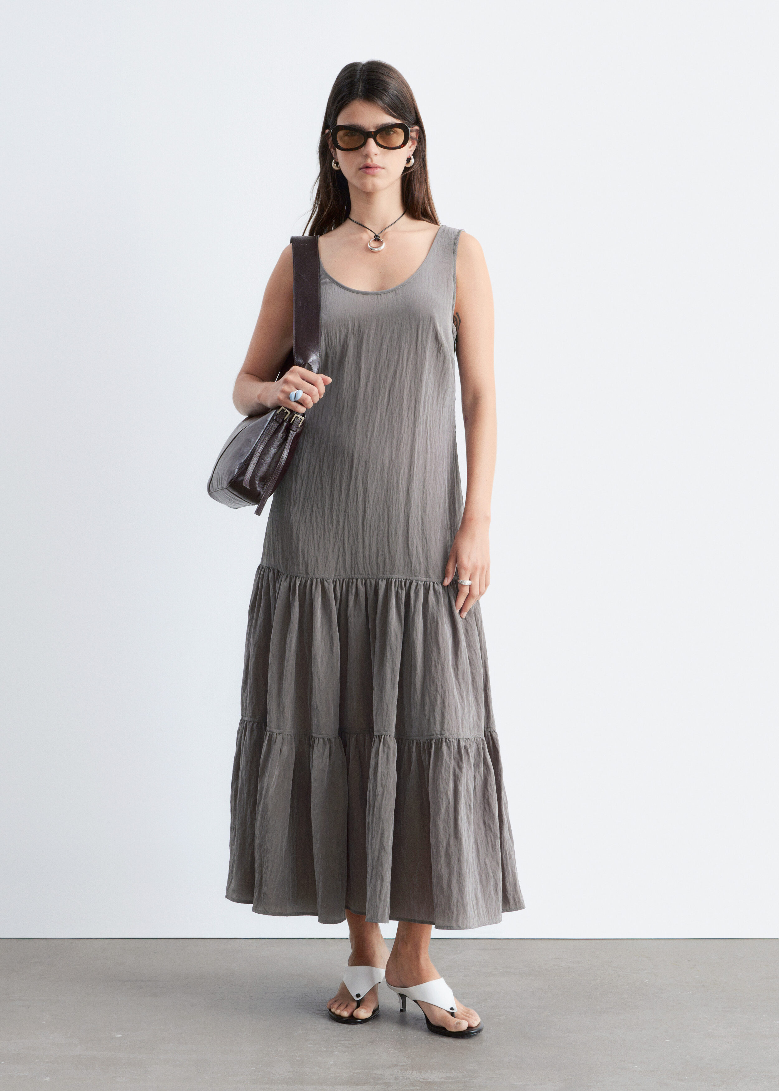& Other Stories TIERED MAXI DRESS