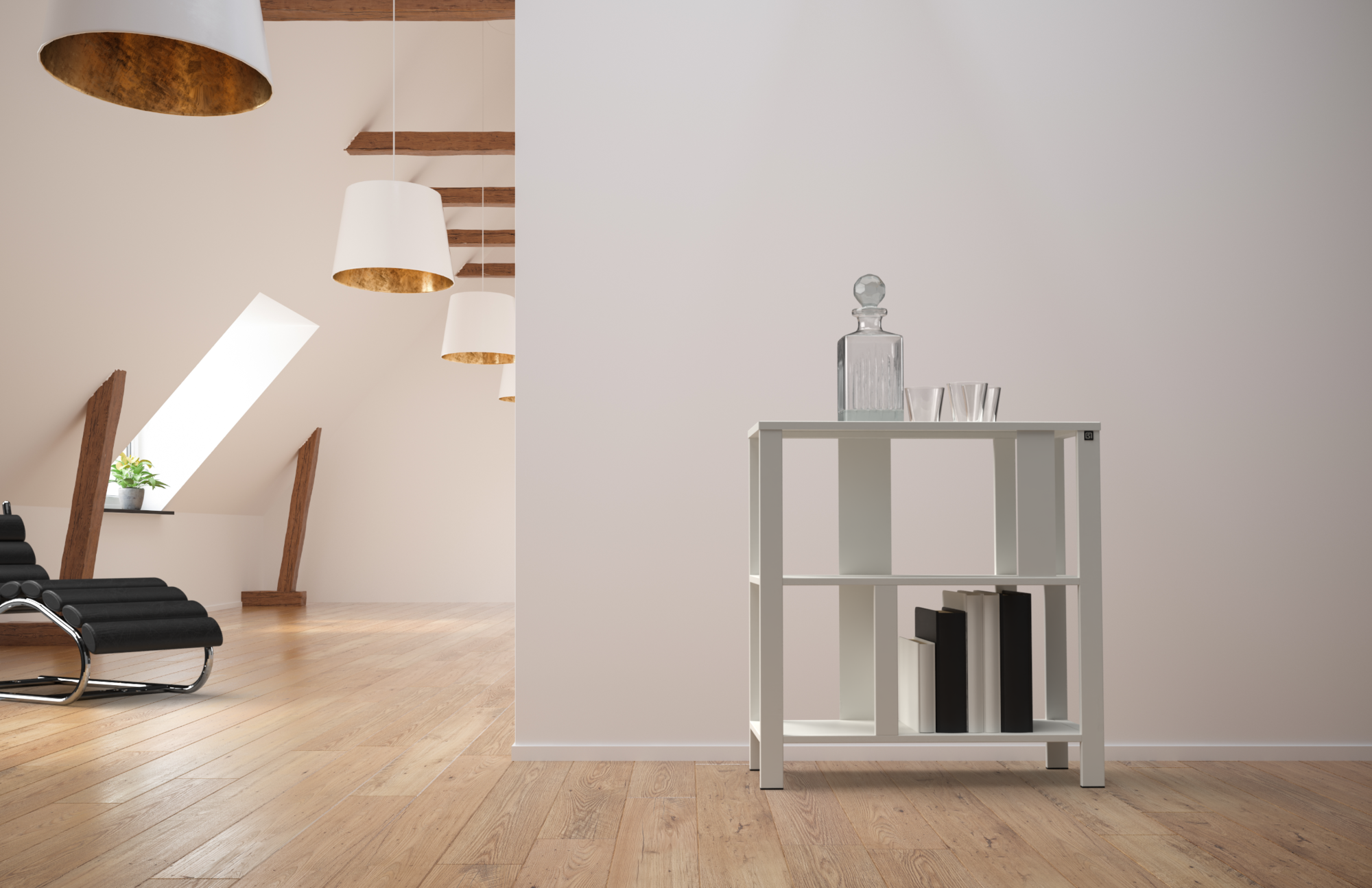 Wandkast Minus S Brons goud