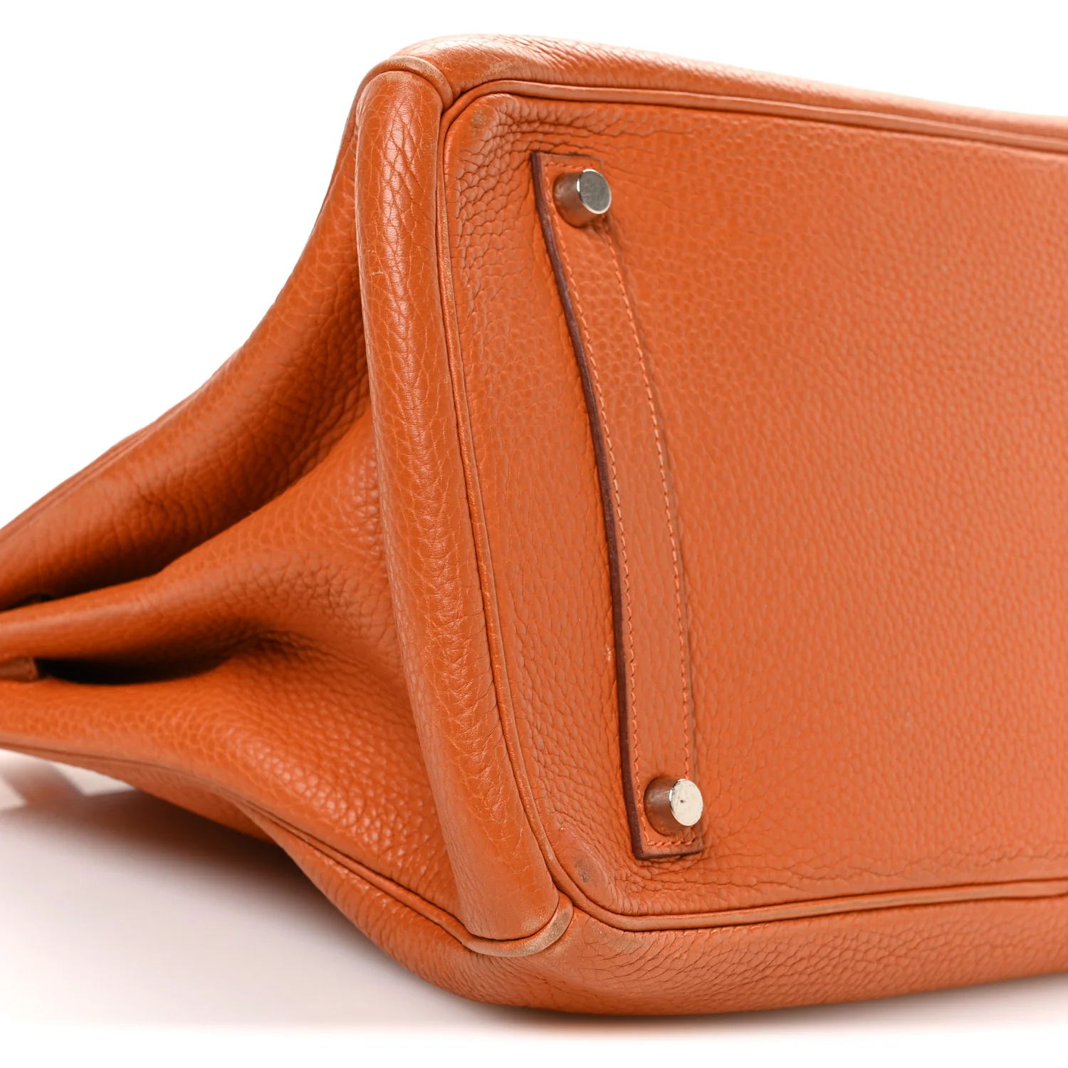 Taurillon Clemence Birkin 35 Orange - Top Club