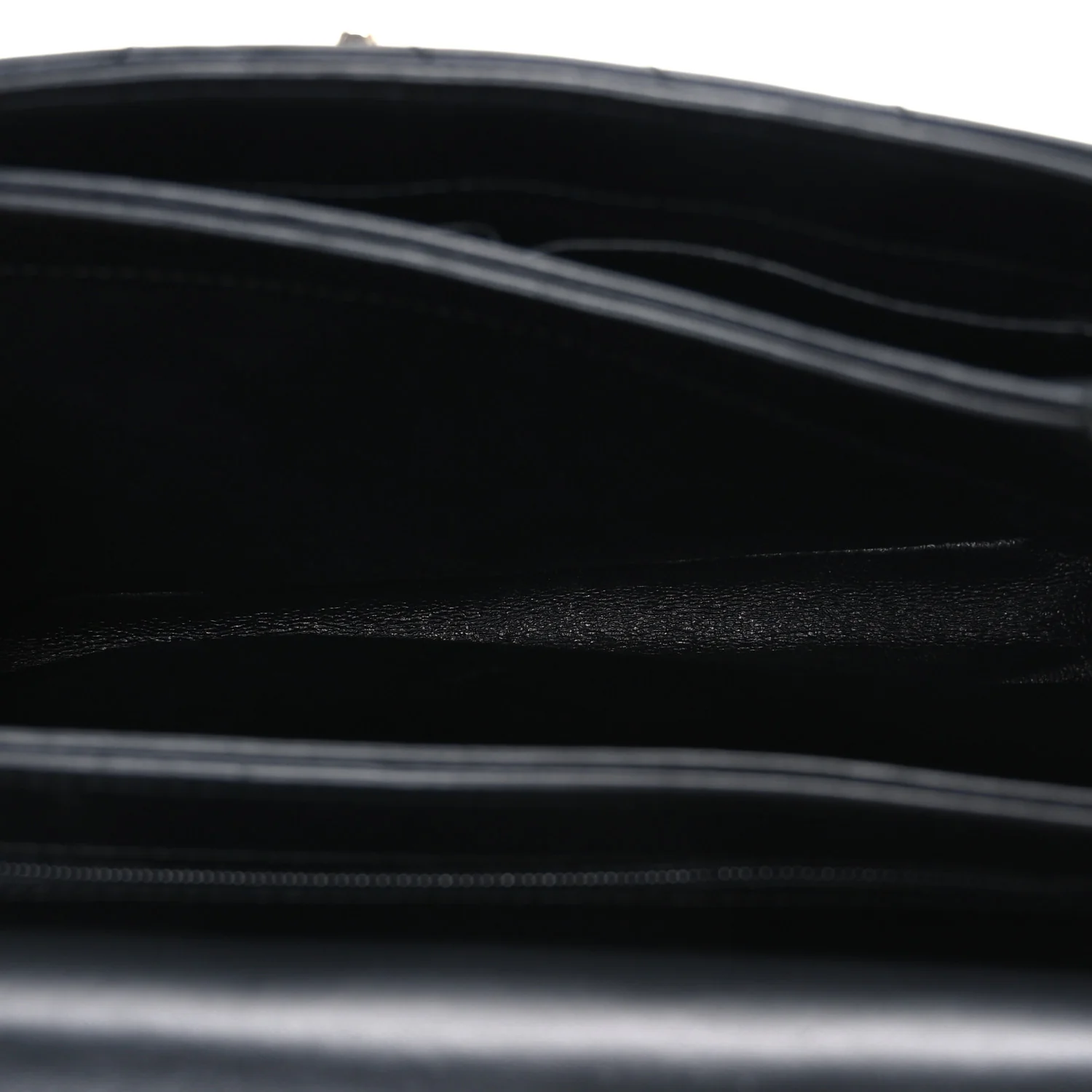 Lambskin Chevron Quilted Small Trendy CC Flap Dual Handle Bag Black - Top Club