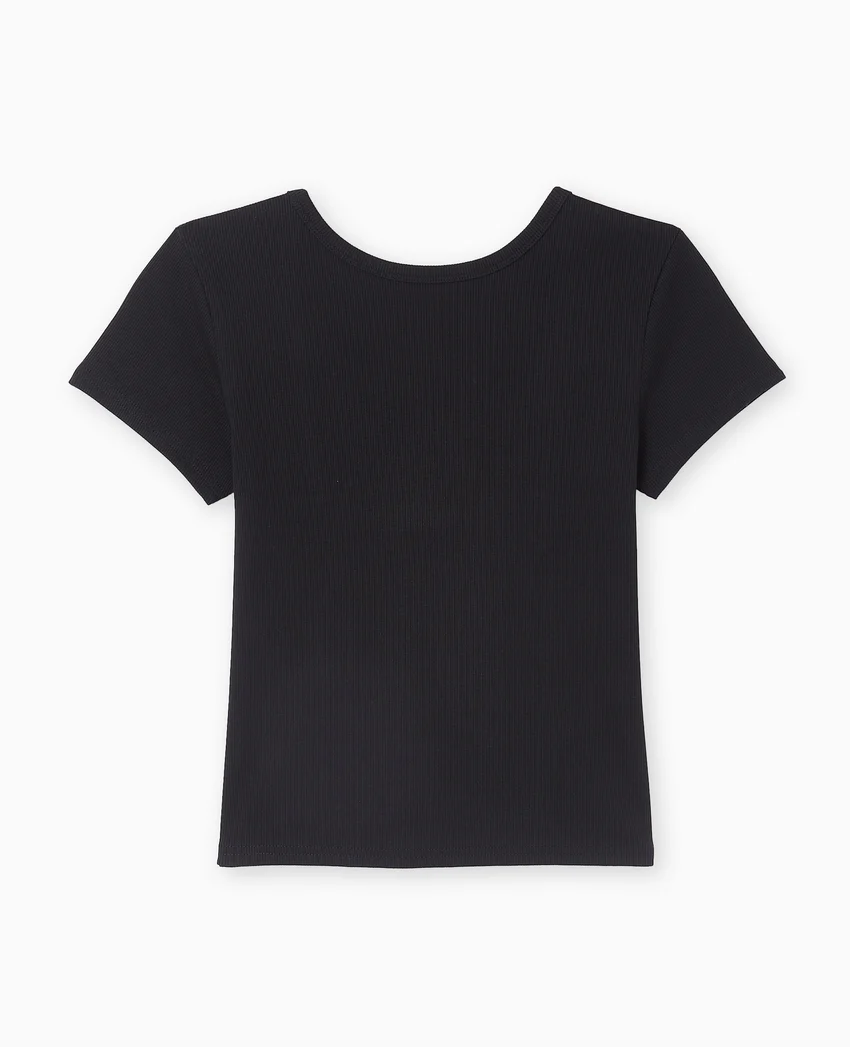 Pimkie T-shirt en maille côtelée dos dégagé