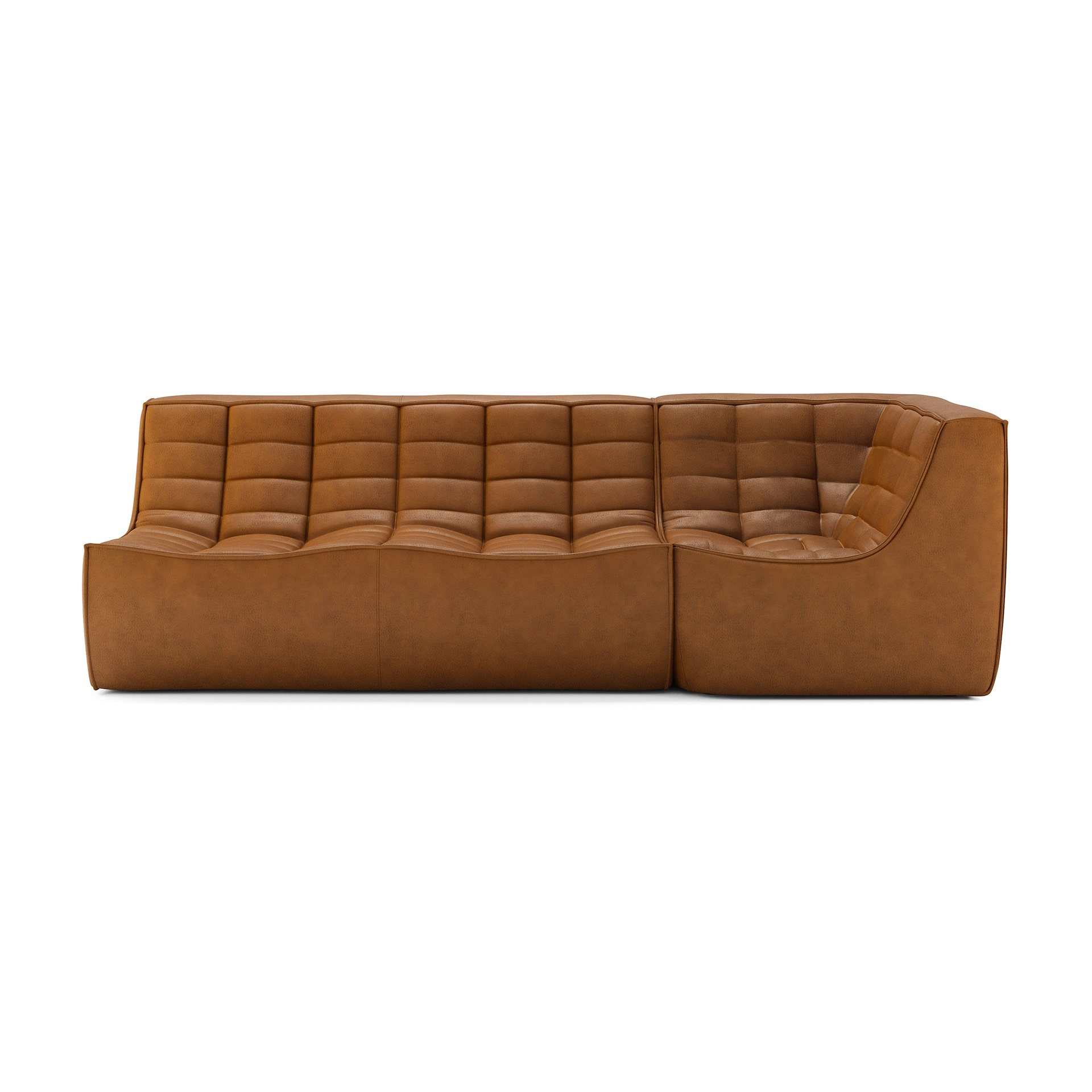 Modulaire bank N701 old saddle set 2 seat 90° rechte hoek