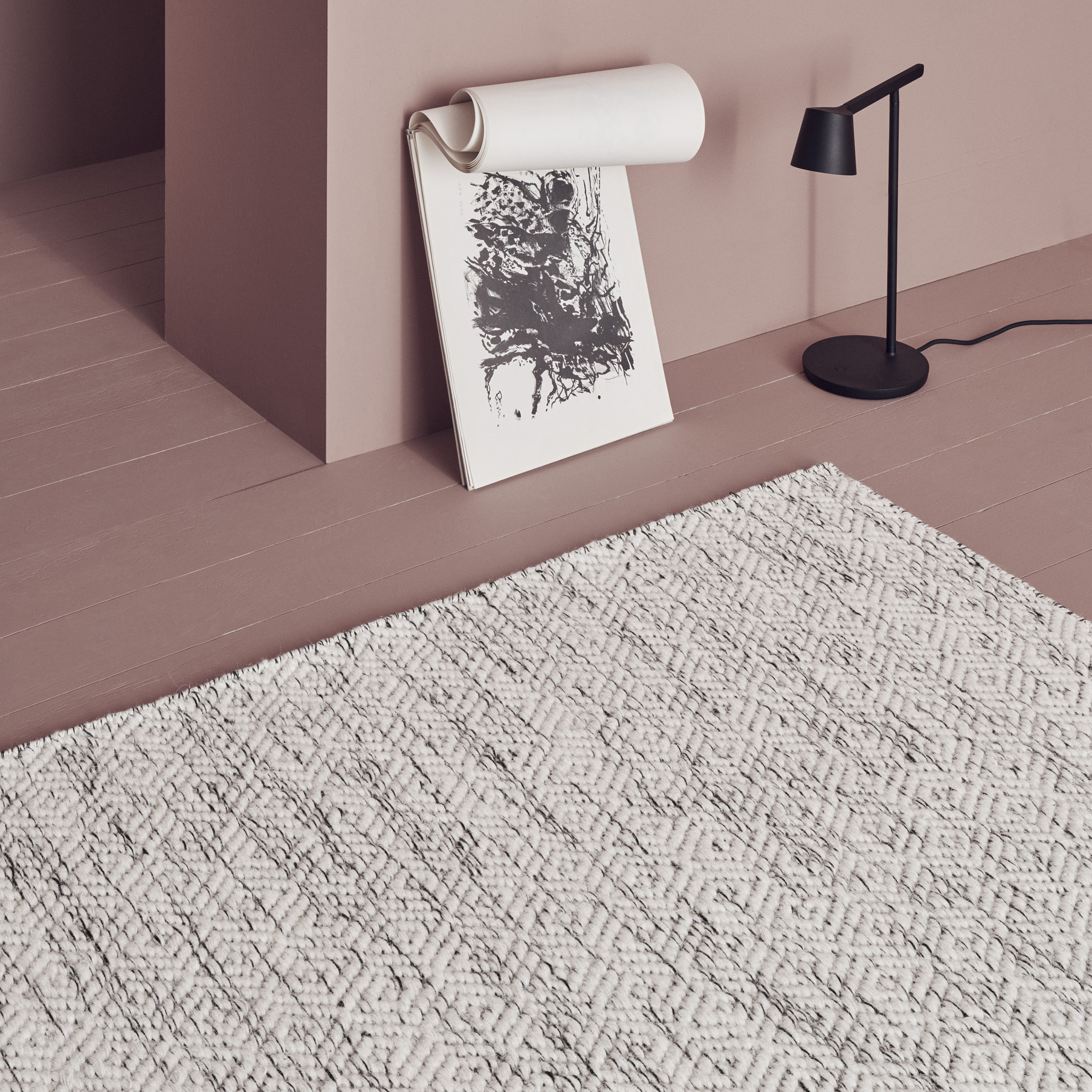 Vloerkleed Nyoko 170x240 cm wit