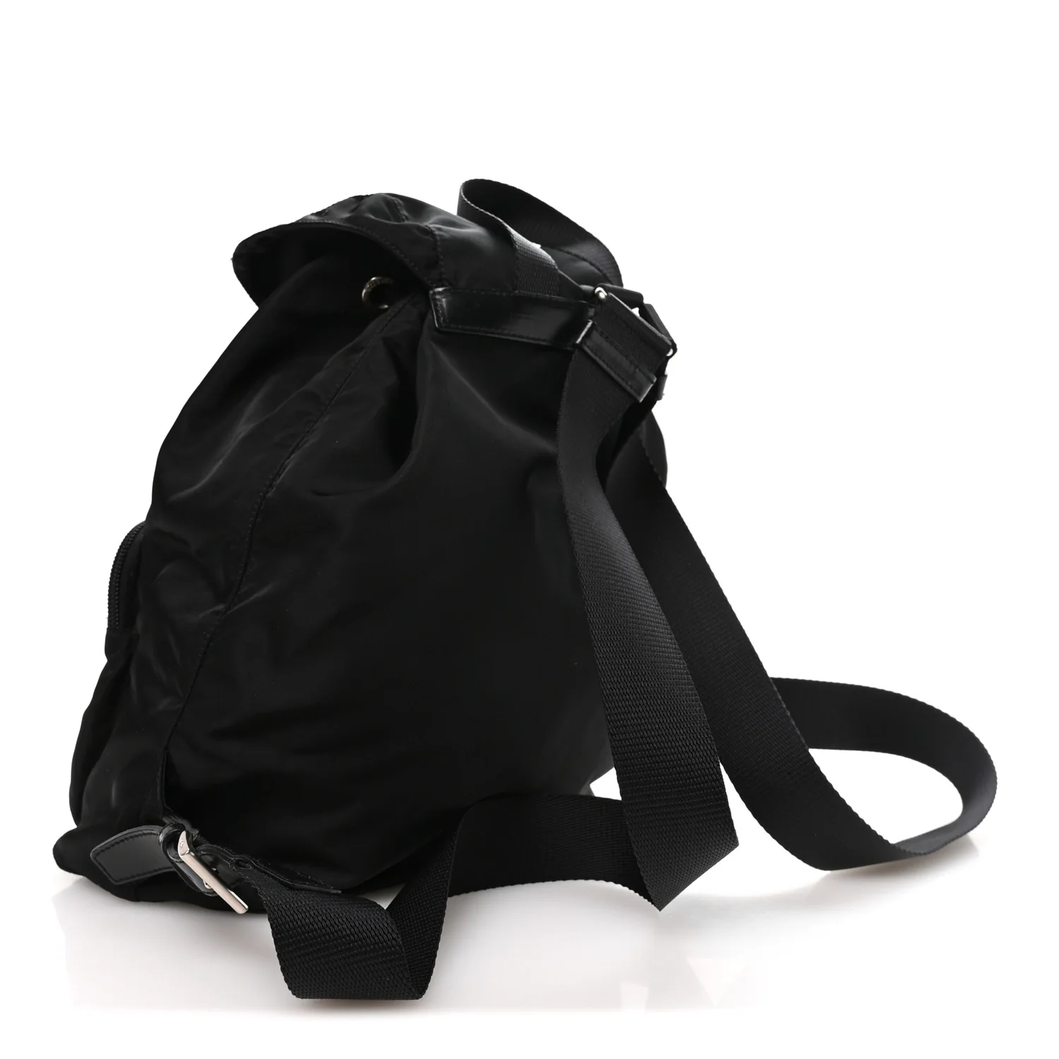 Tessuto Nylon Vela Cinch Backpack Black - Top Club