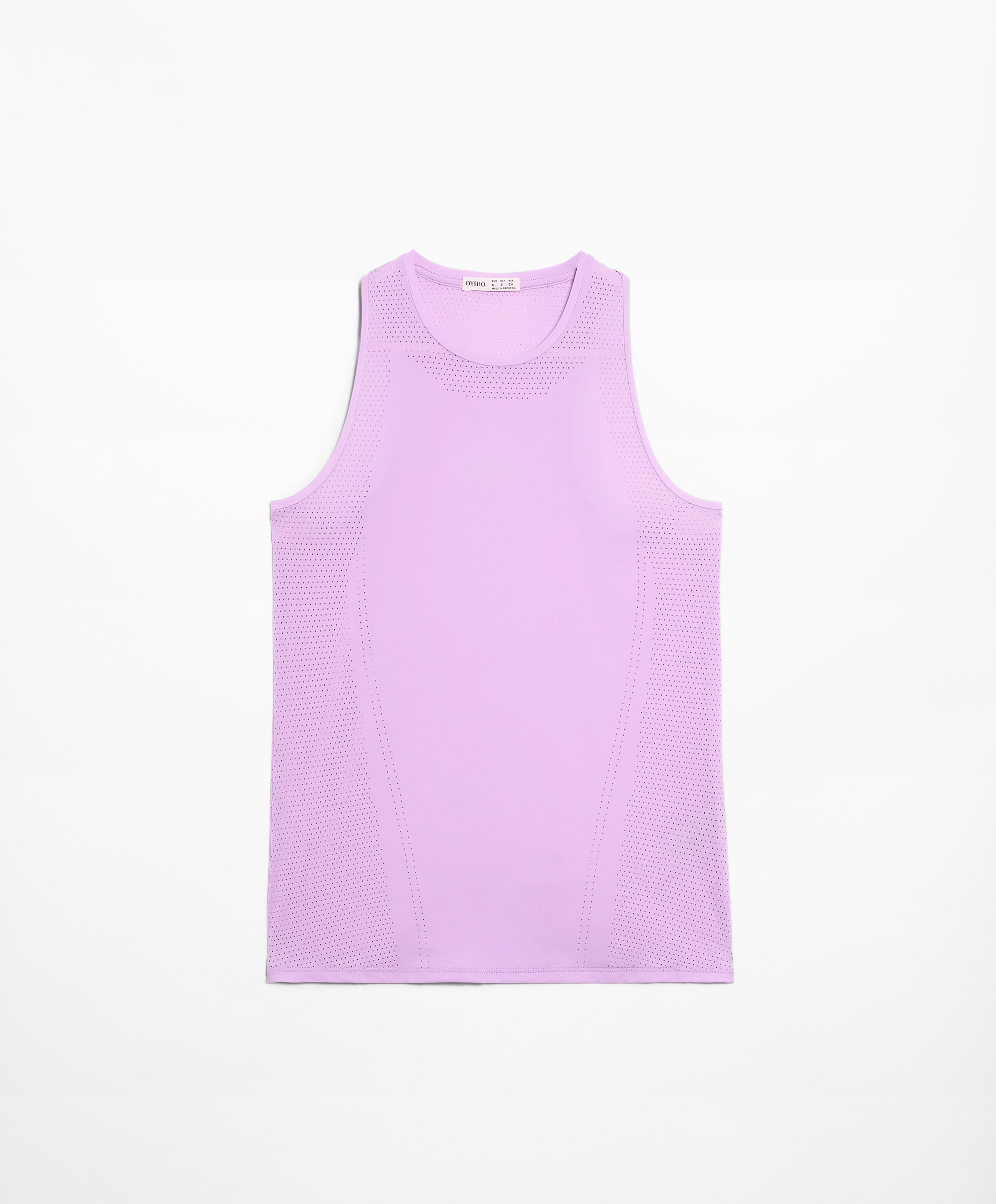 OYSHO Sleeveless technical T-shirt with open back