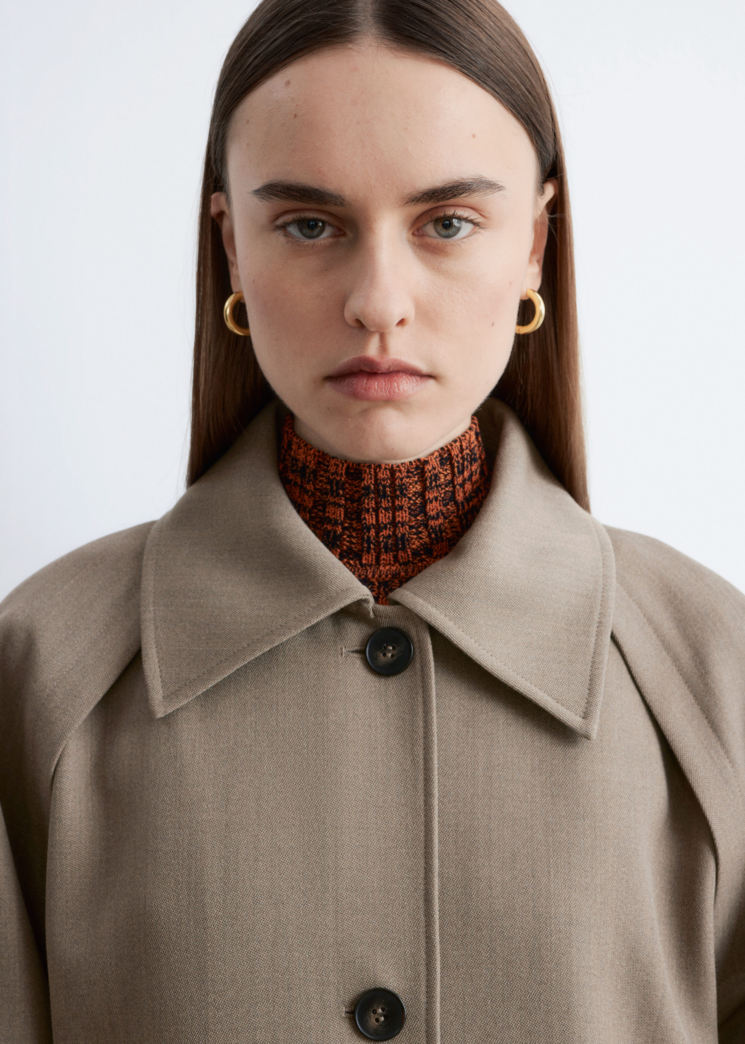 & Other Stories KNITTED SLEEVELESS TURTLENECK TOP