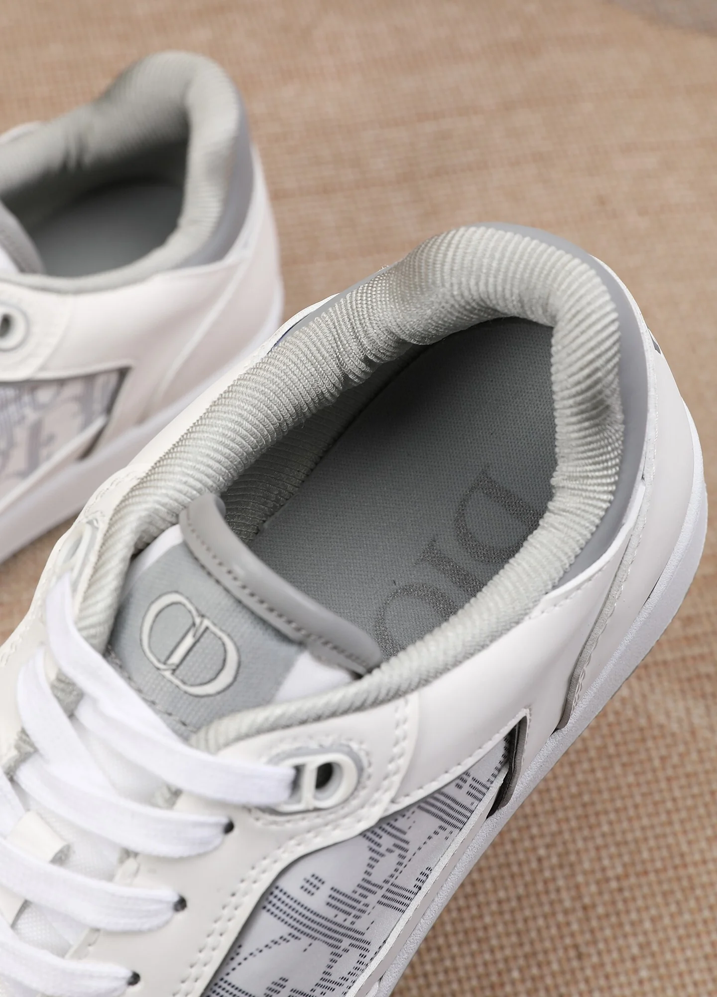 Dior Mens Sneakers Luxury Leather Casual Shoes With Oblique Pattern - Sneaker Replica Workshop