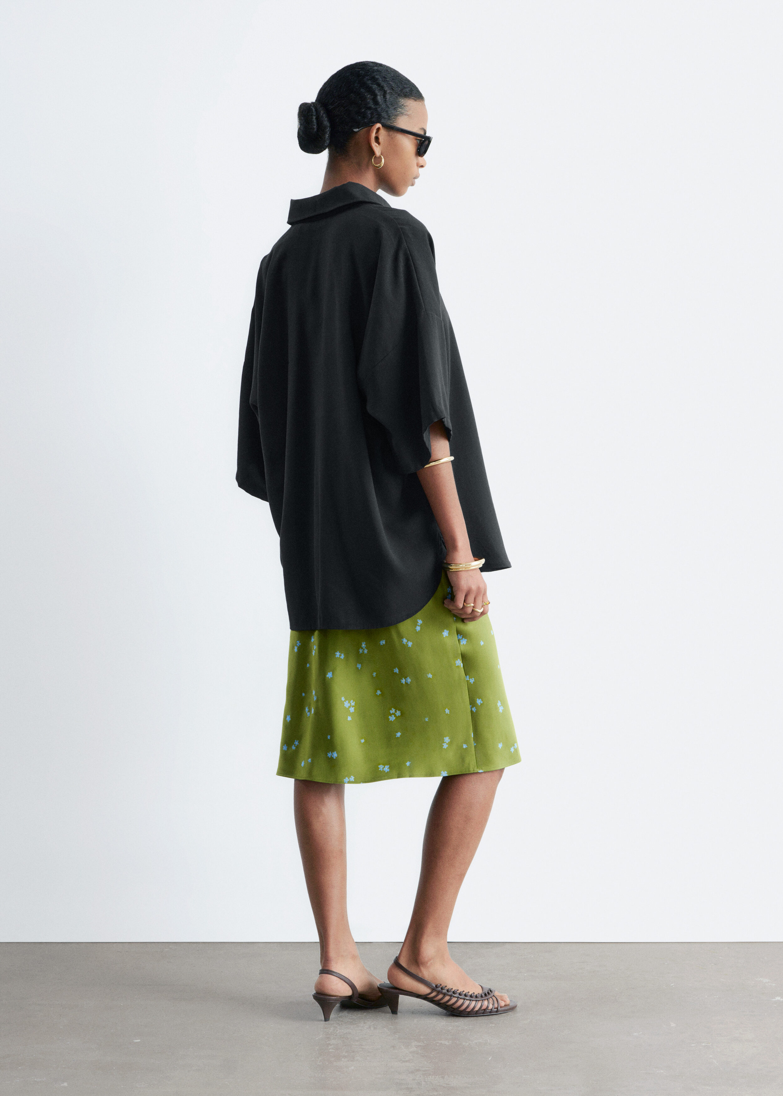 & Other Stories OVERSIZED QUARTER-SLEEVE SHIRT