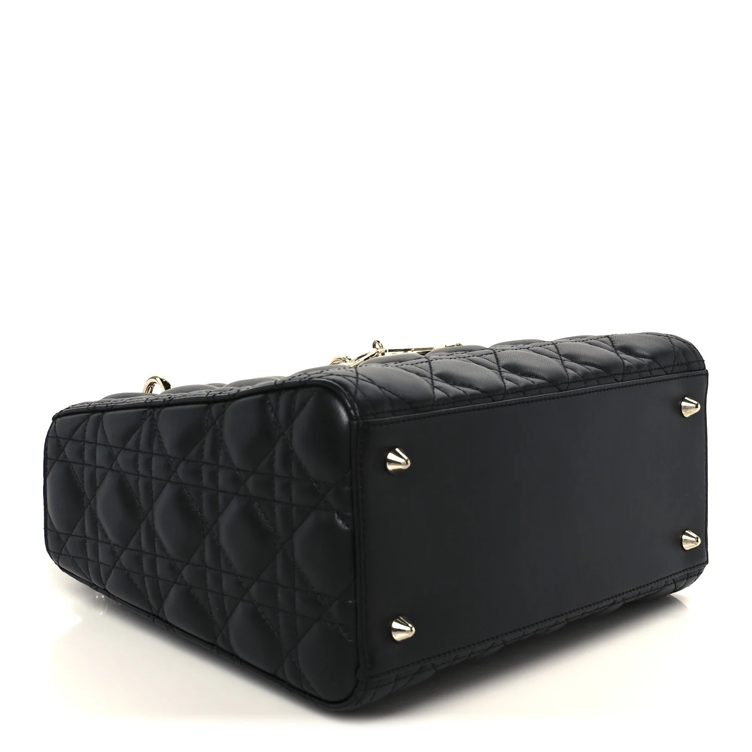 Lambskin Cannage Medium Lady Dior Black - Top Club