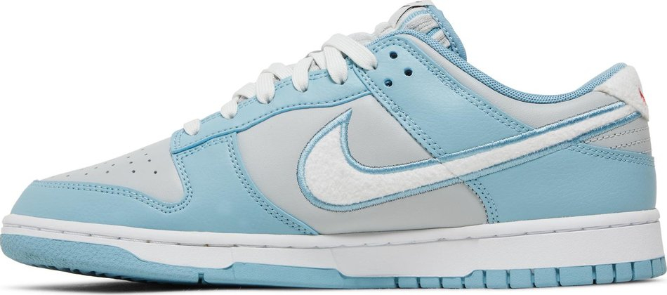 Dunk Low  Fleece Swoosh   Light Blue  FB1871-011 - Sneaker Replica Workshop