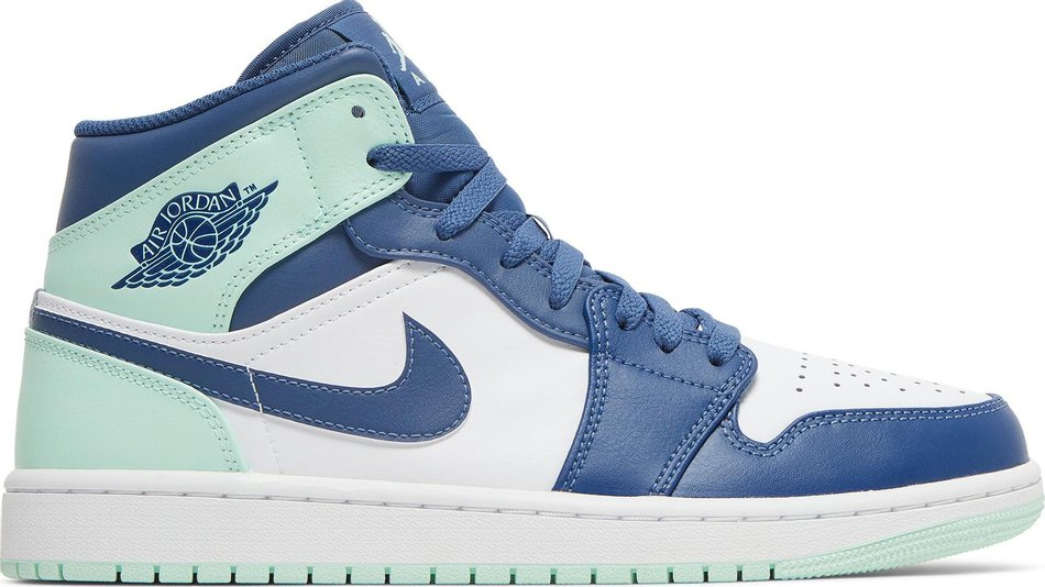 Air Jordan 1 Mid  Blue Mint  554724-413 - Sneaker Replica Workshop