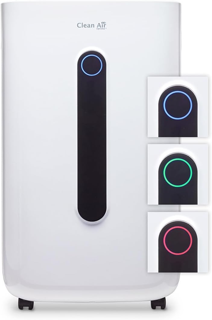 Clean Air Optima - Deumidificatore e purificatore d'aria CA-706 Smart - 70 m² / 175 m³ / 750 ft²