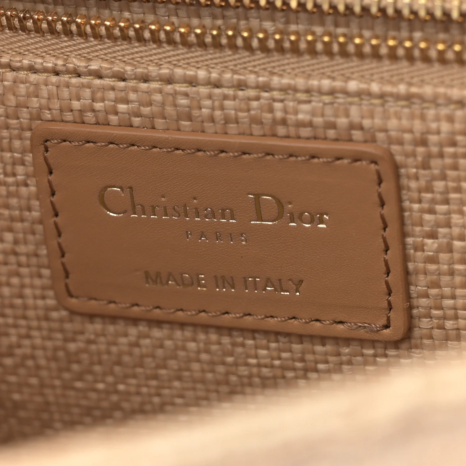 Raffia Calfskin 30 Montaigne Flap Bag Beige - Top Club