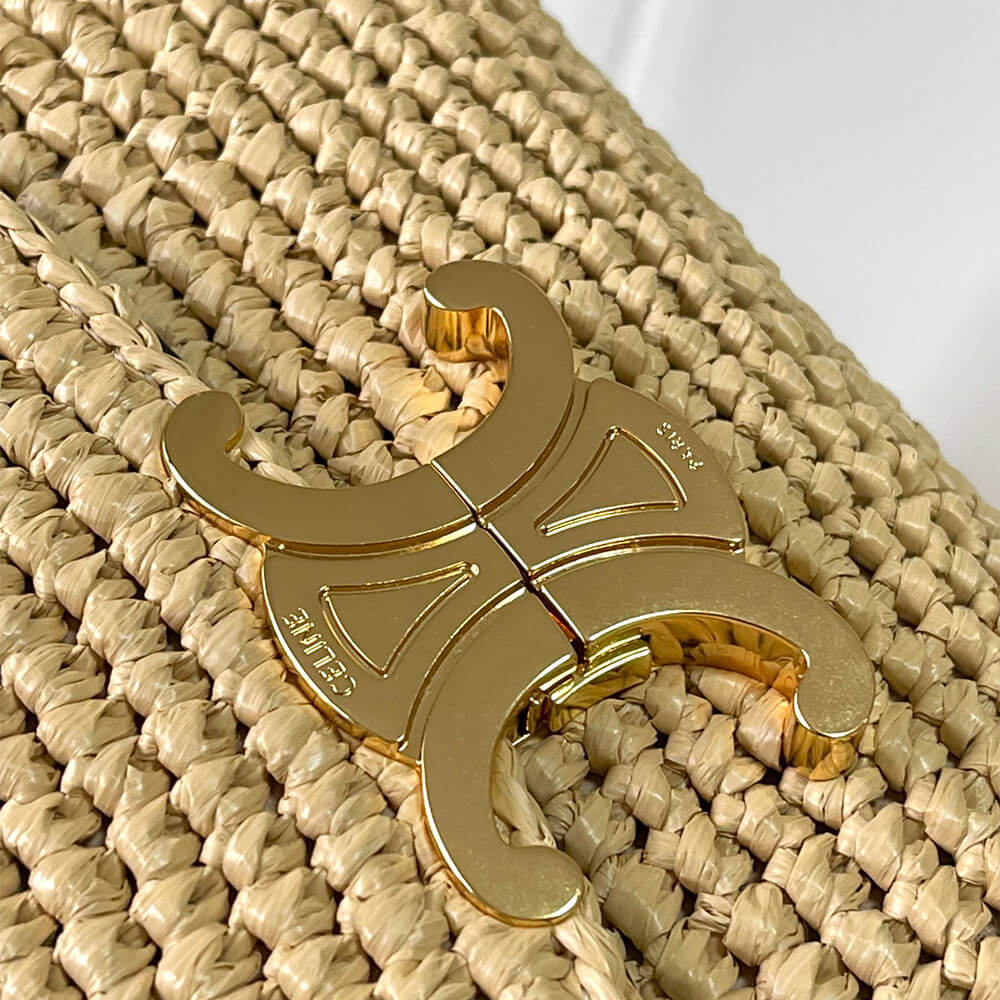 CELINE TEEN NINO BAG IN Raffia and calfskin(HIGH-END GRADE) - Top Club