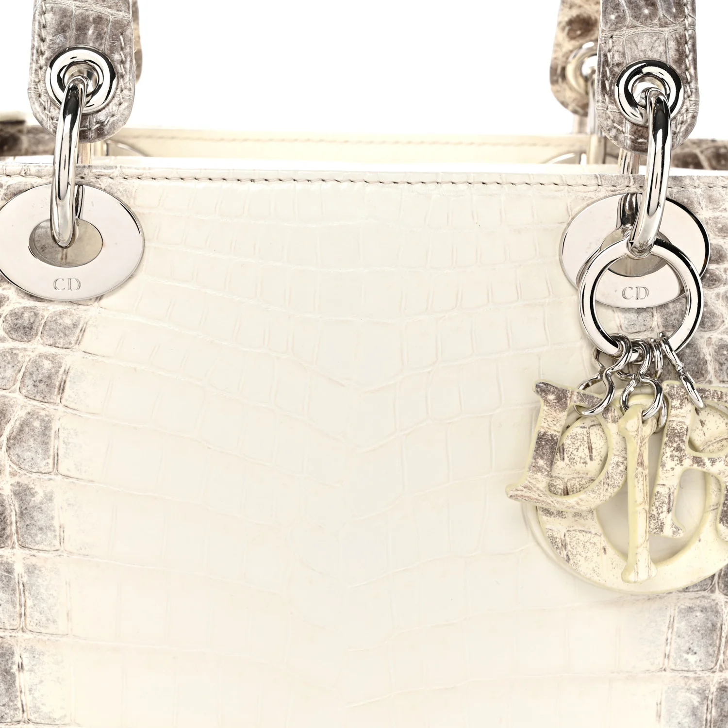 Niloticus Crocodile Himalaya Medium Lady Dior Latte - Top Club